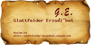 Glattfelder Erzsébet névjegykártya